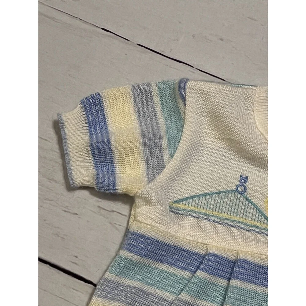 Vintage Friemanit Infant Baby One Piece Outfit Acrylic 6 Months